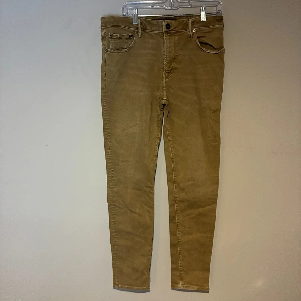 American Eagle Next Level Flex Skinny Jeans Mens 34x34 Khaki Tan